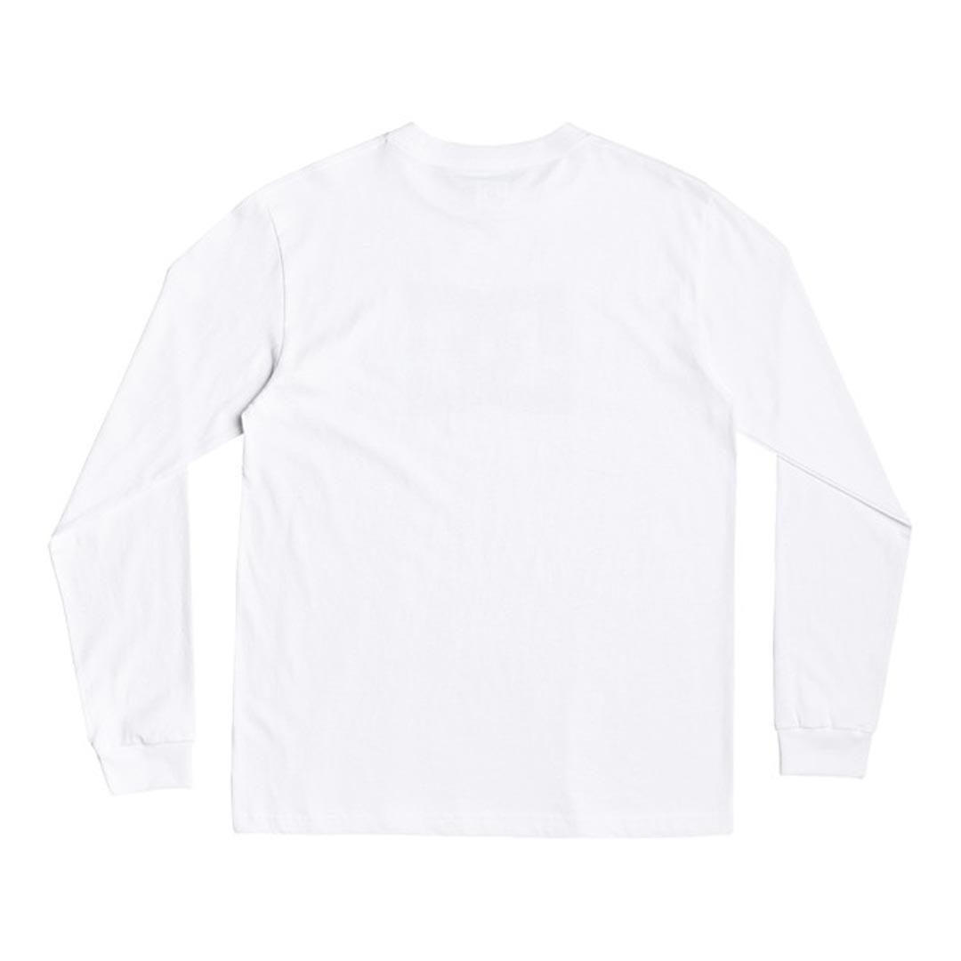 DC Shoes Men's Star Long Sleeve T-Shirts-White Back