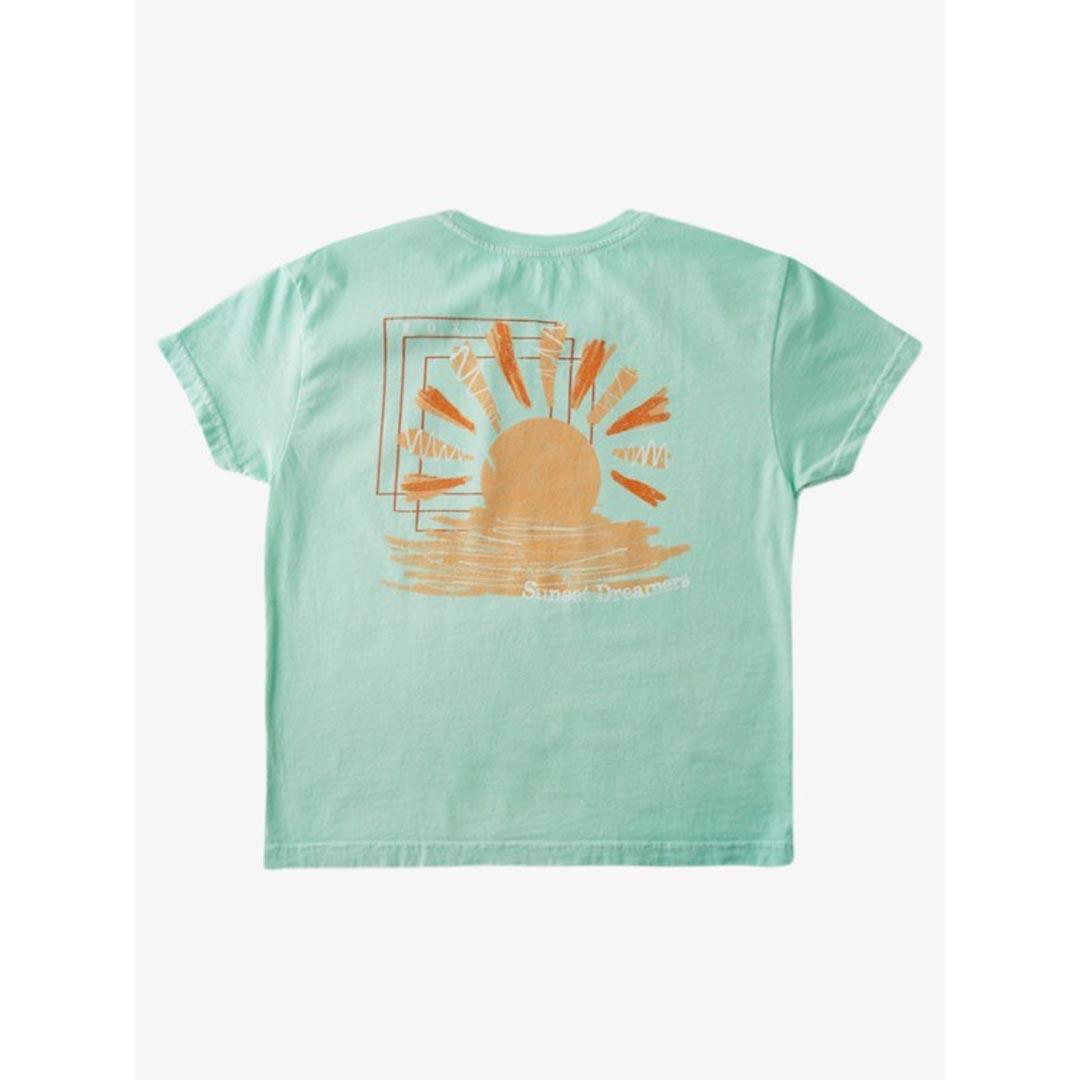 Roxy Girls' 4-16 Sunset And Squares Tee Shirt