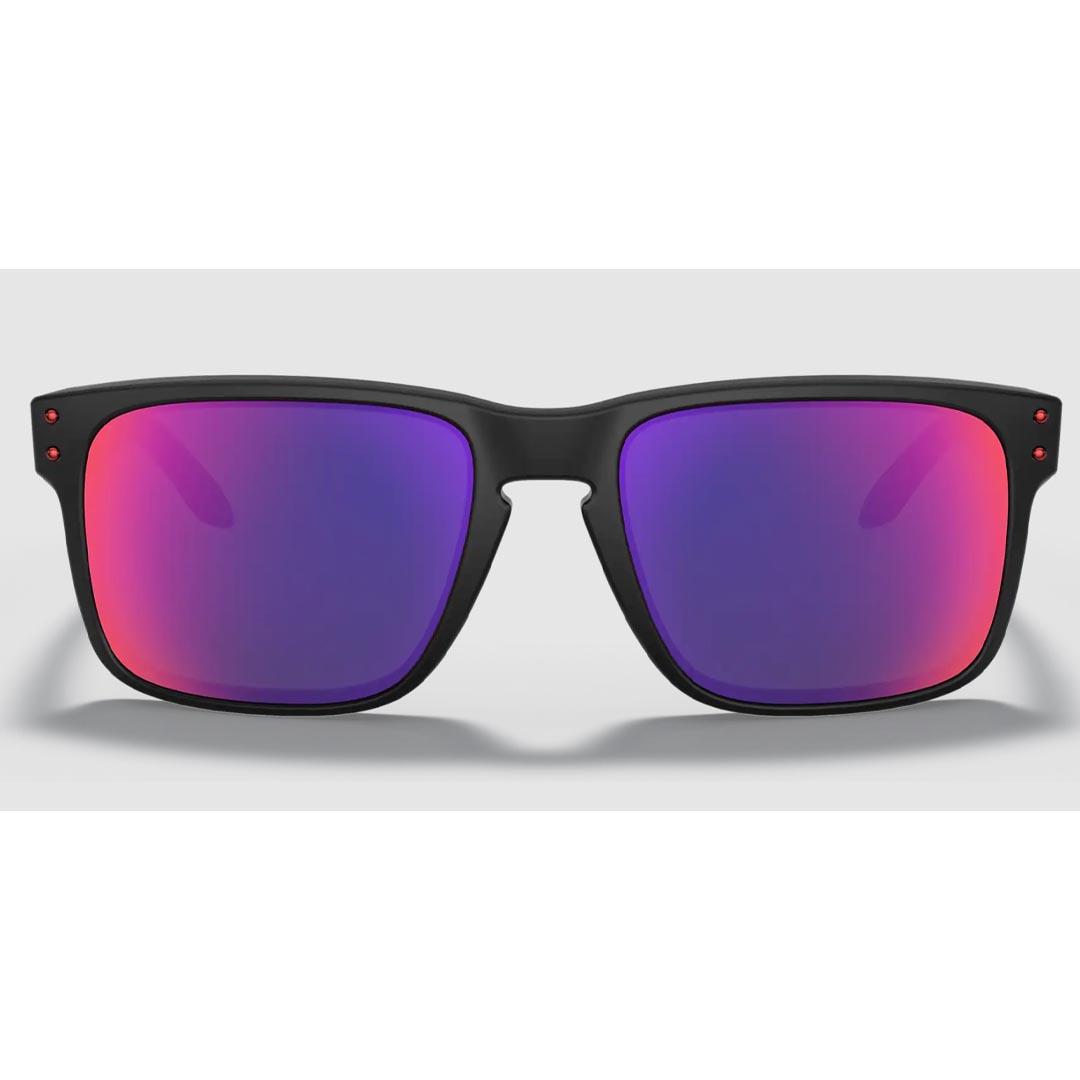 Oakley OO9137-04 Polarized Sunglasses – Black Frame red Lens – CDE