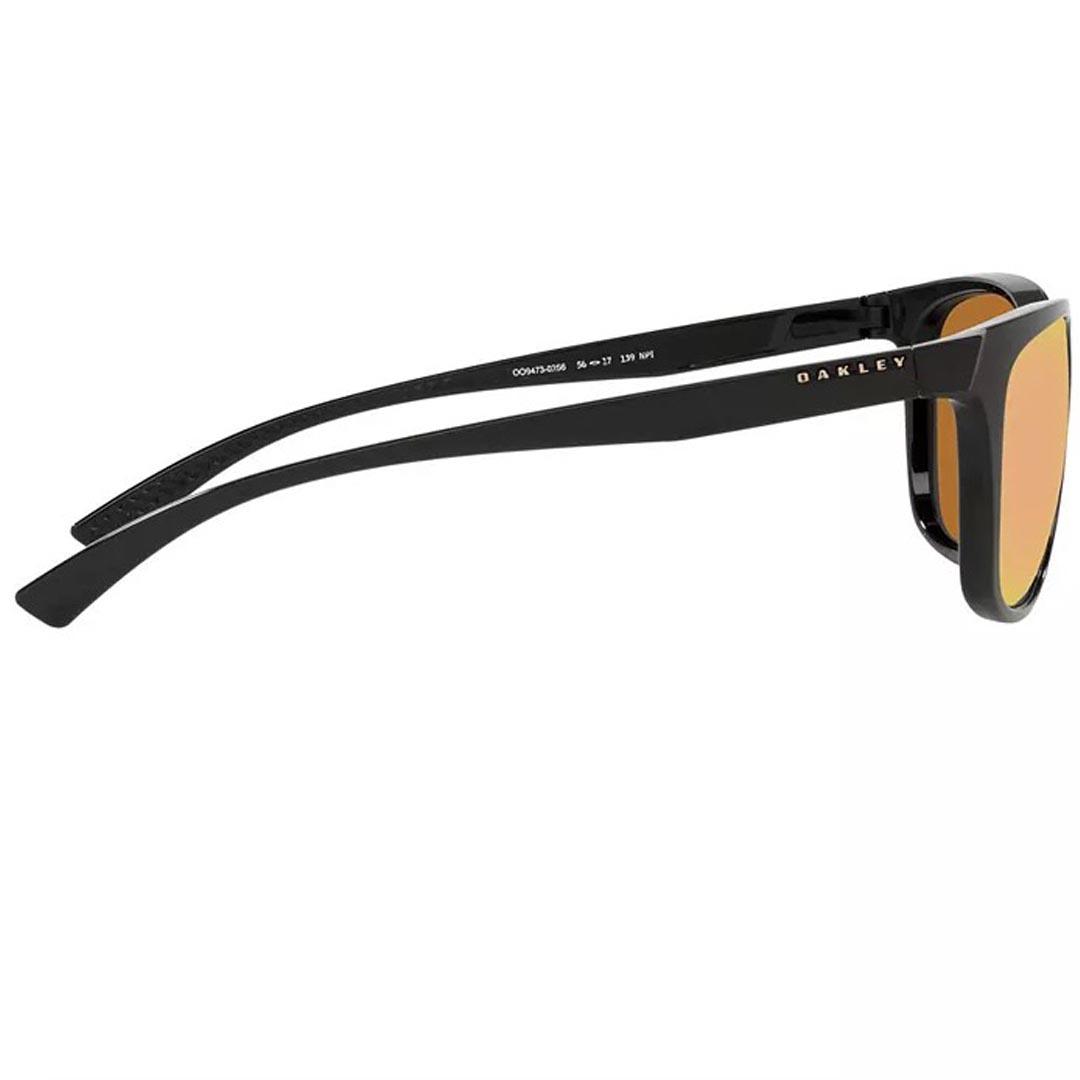 Oakley Leadline Polished Black/Prizm Rose Gold | Polarized Sunglasses