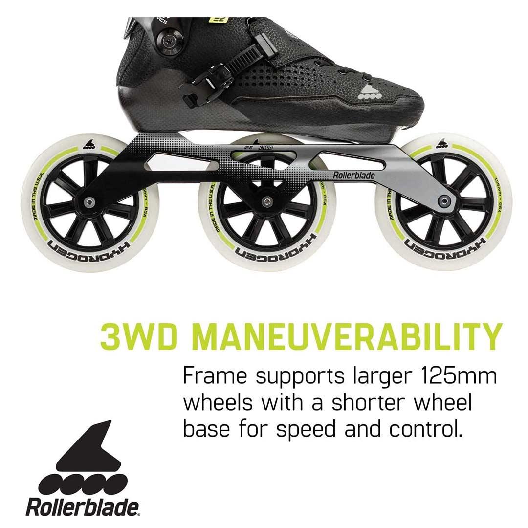 Rollerblade E2 Pro 125 Inline Skates, Black