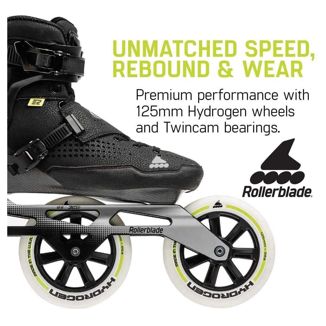 Rollerblade E2 Pro 125 Inline Skates, Black