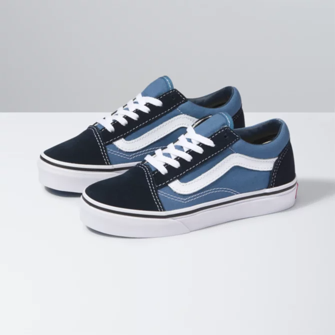 Vans Kids' Navy Blue/True White Old Skool Shoes