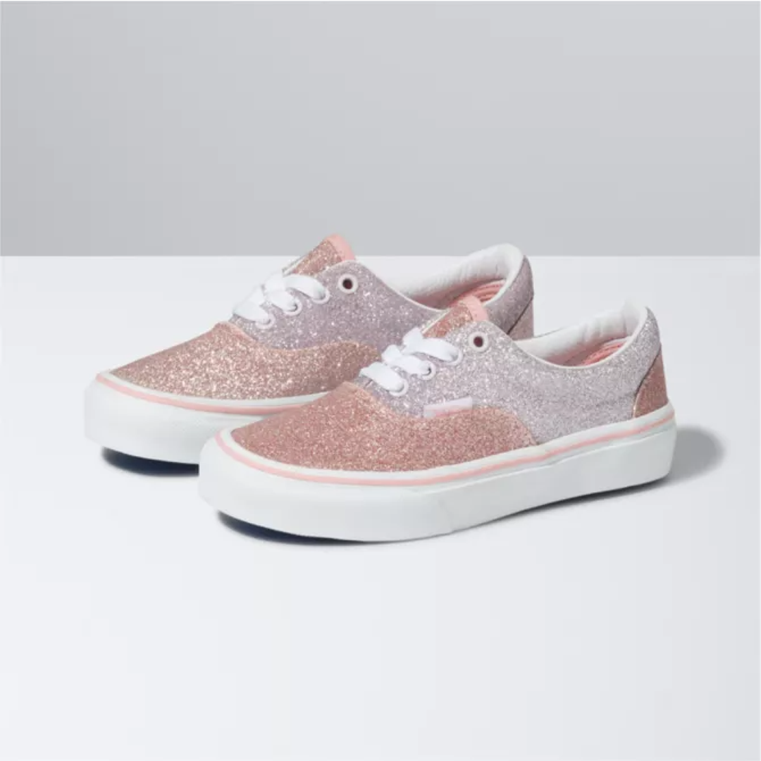 two tone glitter vans