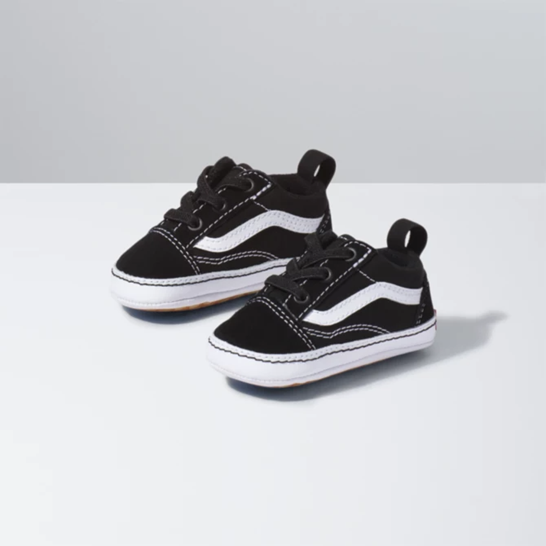 Vans Infant Black/True White Sk8-HI Crib Shoes