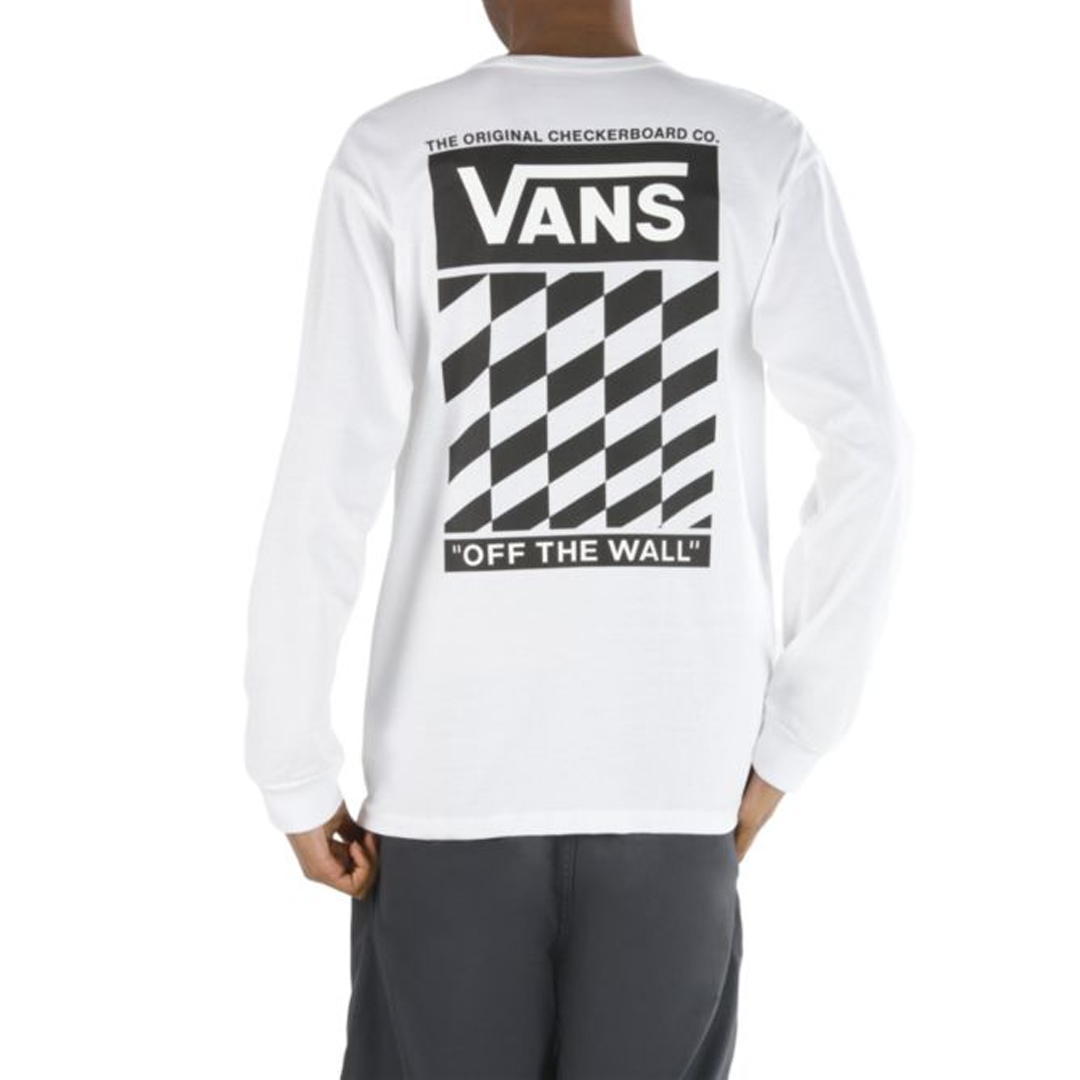 Vans Men's Off The Wall Classic Slanted Check Long Sleeve Tee